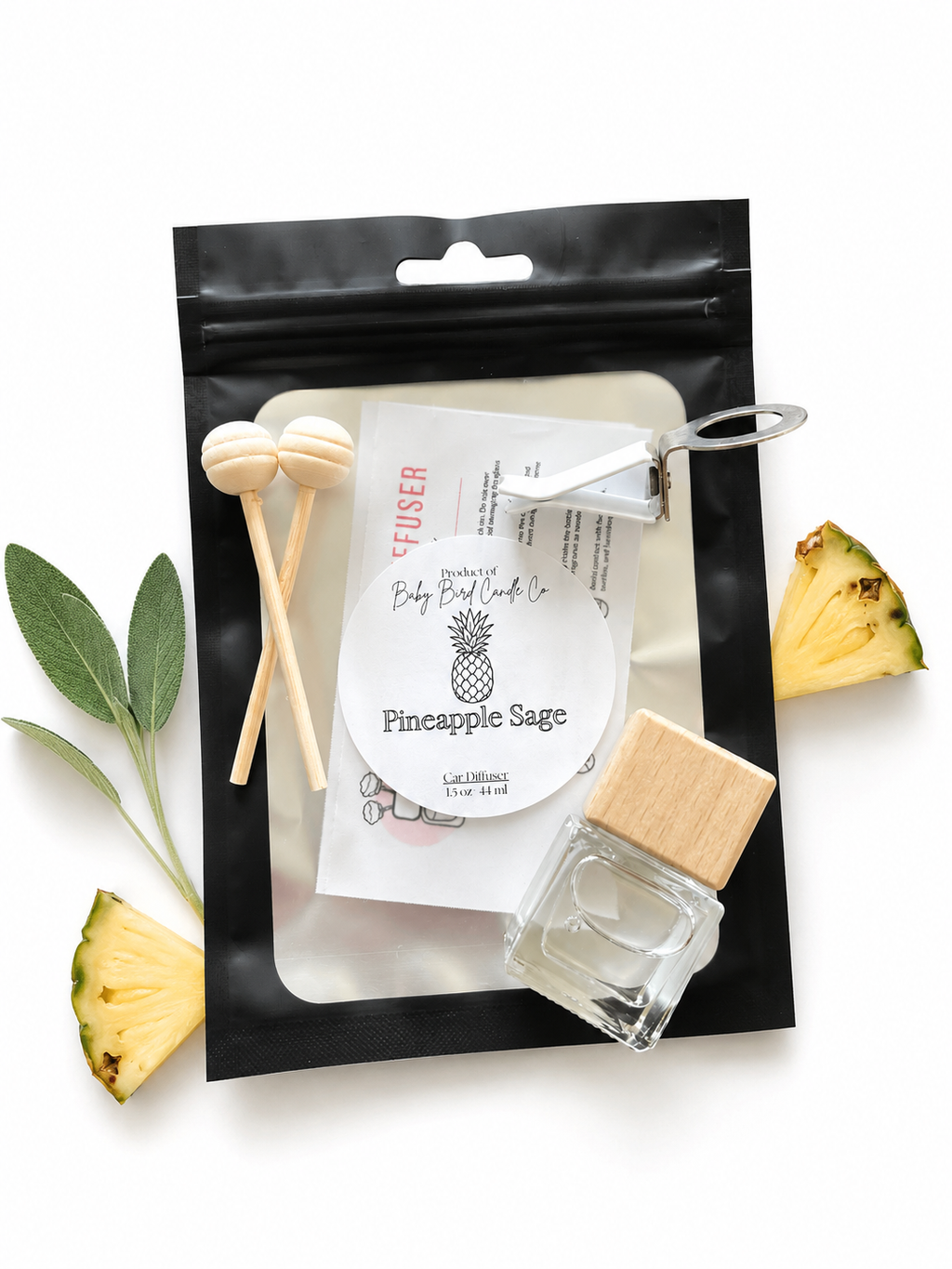 Car Reed Diffuser Pineapple Sage