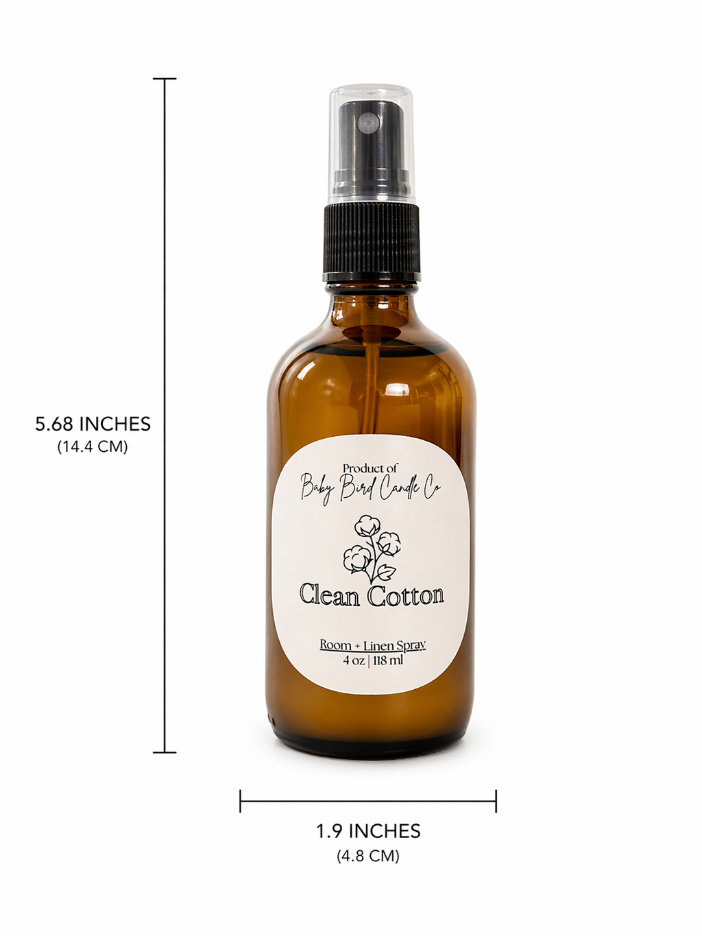 Clean cotton Room & Linen spray