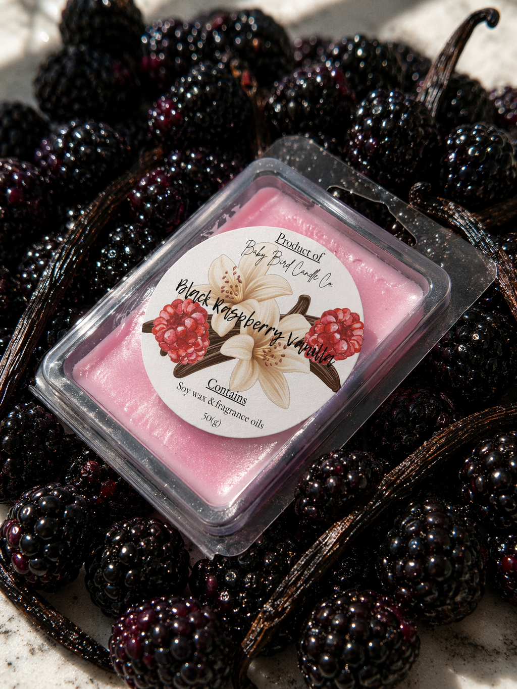 Black raspberry vanilla wax melt