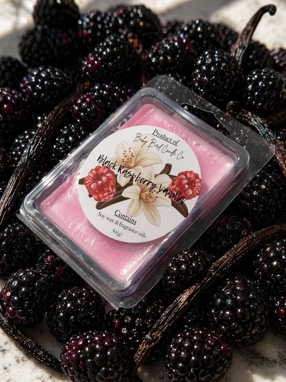 Black raspberry vanilla wax melt
