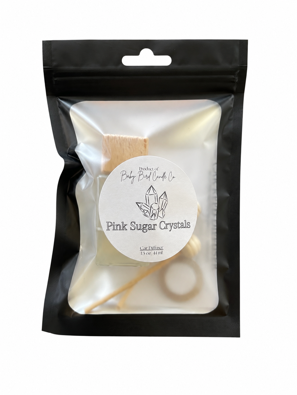 Car Reed Diffuser Pink Sugar Crystals