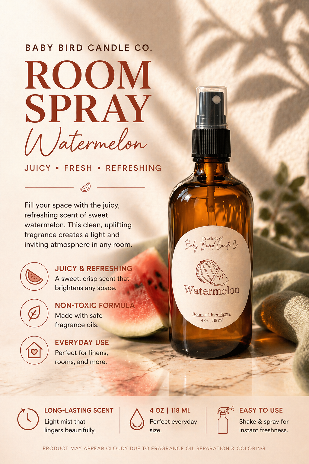 Watermelon Room & Linen spray
