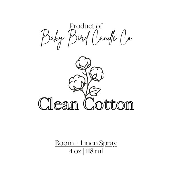 Clean cotton Room & Linen spray