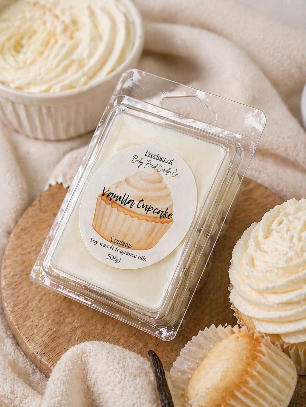 Vanilla cupcake Wax melt