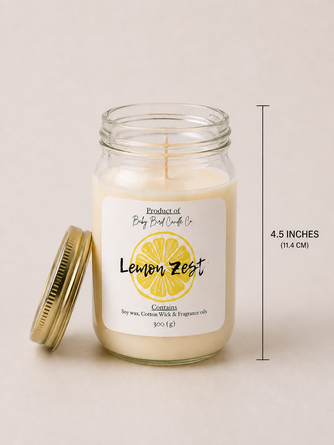 Lemon zest candle